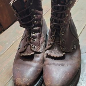 Justin Boots Mens 14D Lace Up Work Boot